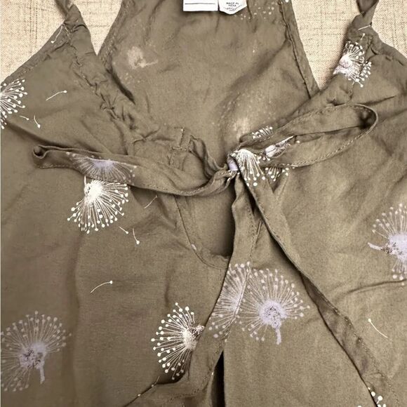 MELROSE AND MARKET Top Womens Medium Dandelion Sleeveless Flowy Blouse Boxy - Picture 4 of 8